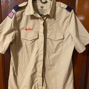 Womens’s LARGE Boy Scouts of America uniform shirt